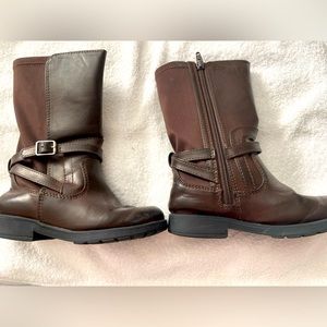 Stride Rite Girls Size 10 Knee Boots, Dark Brown